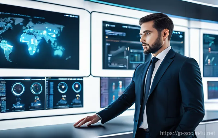 보안관제센터 장단점 분석 - **Prompt:** A dynamic and intense scene inside a state-of-the-art Security Operations Center (SOC). ...