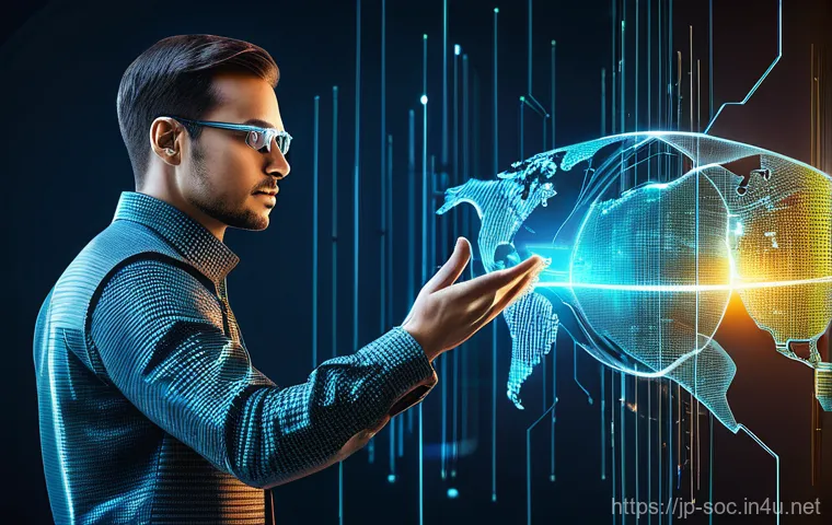 보안관제센터와 위협 사냥 Threat Hunting - **Prompt: The Proactive Cyber Detective**
    A lone, highly skilled threat hunter, a person of ambi...